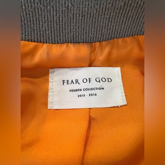 Fear of God Green Bomber Jacket Size Large - Picture 5 of 9